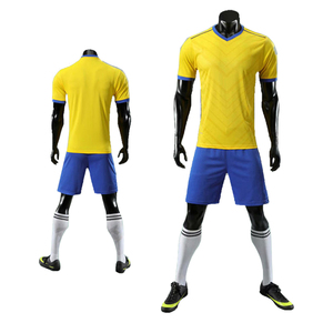 White Blue Soccer Jersey Set Solid Color Men's Football Uniform Shorts <b>Socks</b> Kit - Product Image 5