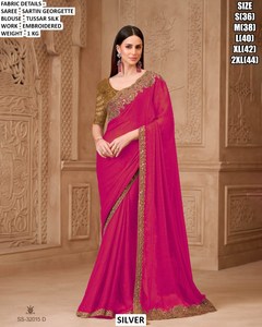 Noor Elegance Winter Party Traditional Wrinkle Free <b>Saree</b> - Product Image 2