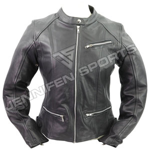 Veste en cuir de motard pour femme, de qualité supérieure, pour la course et les activités de plein air, en cuir véritable - Product Image 1