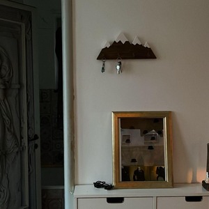 Premium Mountain Design Wooden <b>Key</b> Holder <b>Wall</b> <b>Hook</b> For Home And Office Stylish Storage Organizer With Creative Design - Product Image 6