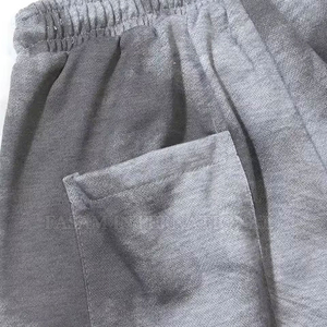Pantalones Cortos Deportivos para Hombre, Color Gris Sólido, Poliéster/Algodón, Impermeables, de Secado Rápido, Cintura Elástica, Estilo Vintage, Cintura Media, Transpirables, Tejidos - Product Image 6