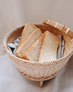 Cesta de Bambú Tejida a Mano, Caja Redonda de Almacenamiento, Accesorios para el Hogar, Organizadores, Juego de Baño Grande, Cesto de Ropa Tejido - Product Image 4