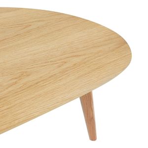 Modern Oval <b>Coffee</b> <b>Table</b> for Living Room Large Mango Wood Top Center <b>Table</b> for <b>Small</b> Spaces Natural Wooden <b>Coffee</b> <b>Table</b> - Product Image 6