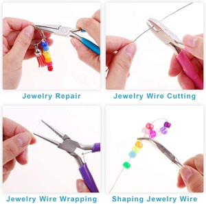 Jewelry Nose Plier Professional Jewelry Repair and <b>Crafting</b> Tool Stainless Steel Precision Beading <b>Wire</b> Shaping Pliers - Product Image 2