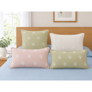Custom 100% Linen Embroidery <b>Cushion</b> <b>Cover</b> | Soft Decorative Pillow <b>Cover</b> for Sofa, Bedroom & Living Room - Product Image 5