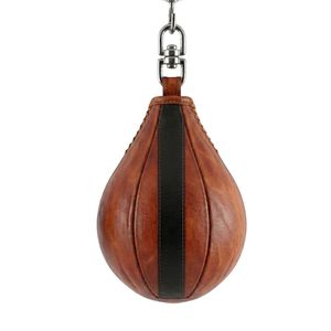 Balón de Boxeo de Cuero Resistente con Rebote Rápido, Saco de Boxeo Colgante para Desarrollo de Habilidades de Boxeo - Product Image 2