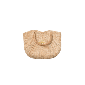 Bolsa de Almacenamiento de Jacinto de Agua Tejida a Mano de Moda con Detalles de Latón, Ecológica, de un Solo Nivel, Diseño Tradicional - Product Image 5