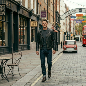 Veste en cuir véritable pour homme de qualité supérieure pour l'automne et l'hiver, style streetwear, teinture unie, avec service OEM, vente en ligne - Product Image 1