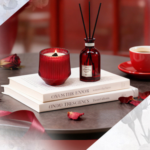 Set de Regalo de Aromaterapia LANJO con Velas de Cera de Soya y Difusor de Varillas - Ecológico y Hecho a Mano para San Valentín y Bodas - Product Image 6