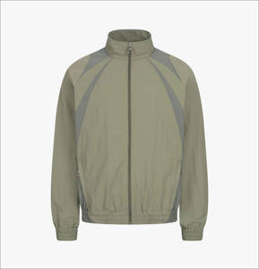 Vêtements d'entraînement flexibles avec veste zippée et pantalon, ensemble 2 pièces coupe-vent pour femmes, pour les séances d'exercice régulières - Product Image 4