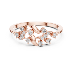 Anillo Sencillo y Minimalista con Diamante Cultivado en Laboratorio, Oro Rosa de 18 Quilates con Baño de Rodio, Certificado por Terceros, para Compromiso, Fiestas y Uso Diario - Product Image 1