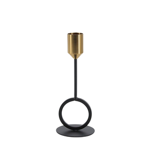 Support de bougie décoratif en métal pour la décoration de la maison, porte-bougie décoratif de qualité supérieure, aluminium coulé noir, fait main, personnalisé - Product Image 2