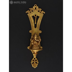 Elégante statue de sculpture en laiton suspendue de 12 \ "Lord Ganesha pour affichage - Product Image 4