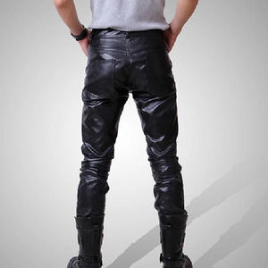 Pantalons en cuir pour hommes en stock, prix raisonnables, service OEM, faible MOQ, qualité supérieure, pantalons en cuir pour adultes - Product Image 4