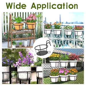 Modern Hanging Metal Flower Pot Holder with Powder Coated Finish Durable <b>Circular</b> Design Customizable Capacity & Weight - Product Image 4