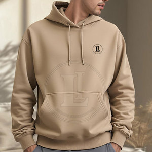 เสื้อฮู้ดดี้สีพื้นแบบกำหนดเอง ผ้าฝ้าย 100% ทรงโอเวอร์ไซส์ ราคาส่งถูก - Product Image 2