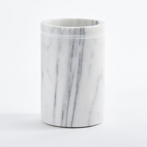 Porte-cuillères et couverts rond en marbre naturel pour la décoration du comptoir de cuisine - Product Image 3