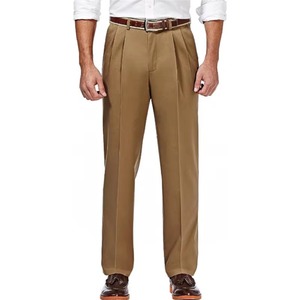 Pantalones de Traje para Hombre, Talla Grande, Estilo Italiano, Casuales, Transpirables, de Viscosa/Poliéster, con Cierre de Cremallera, Cintura Elástica, para Primavera/Otoño - Product Image 3