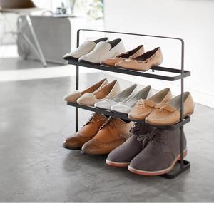 Sleek Multi Tier <b>Shoe</b> Rack Open Display Organizer <b>Space</b> <b>Saving</b> Design Strong Durable Frame Elegant Modern Entryway <b>Storage</b> Unit - Product Image 1