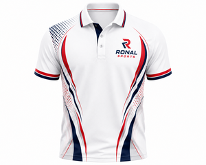 Custom White Sublimation <b>Polo</b> Shirt Men Quick Dry Polyester Golf Sports Team Uniform Breathable Printed Performance <b>Polo</b> OEM ODM - Product Image 1