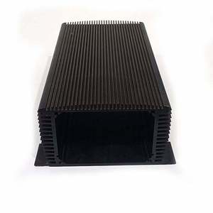 IP54 Battery <b>Enclosure</b> Junction Aluminum Box Factory Case 106x65 Custom Equipment Extruded Outlet Anodized Box Black Amplifier - Product Image 4