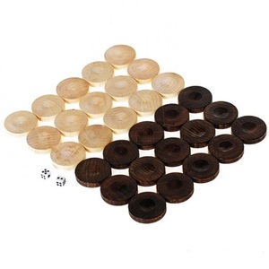 Discos de madera para yo-yo, fichas redondas para juegos de lanzamiento, piezas de juguete de madera natural quemada para juegos de fiesta infantiles - Product Image 2