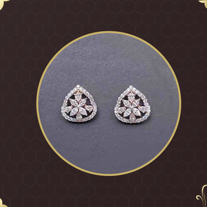 Boucles d'oreilles en diamant de luxe pour femmes, collection de bijoux fins à l'éclat brillant, acheter directement auprès d'un fournisseur indien de confiance - Product Image 1