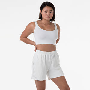 Shorts de sport en coton pour femme, qualité supérieure, coupe ajustée, respirants, conçus en usine, pour yoga et fitness - Product Image 3