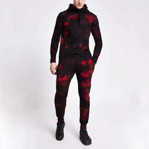 Ensemble de survêtement streetwear de fabricant, pantalon de survêtement sport épais à capuche, impression sérigraphique personnalisée, fermeture éclair, coupe oversize - Product Image 3