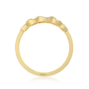 Lab Grown Diamond Interlocking <b>Ring</b> | Elegant <b>Circle</b> Link Design | Luxury Gold Jewelry for Women 10K,14K,18K gold & 925 Sliver - Product Image 5