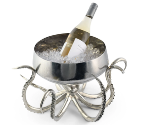 Cubo de Hielo de Lujo Hecho a Mano con Forma de Pulpo, Enfriador de Vino de Aleación de Aluminio de 16 Pulgadas, Capacidad de 3L para Fiestas - Product Image 4