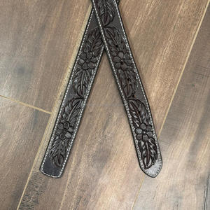 Marca superior profesional genuino cuero mecanizado a mano resistente sin hebilla Cinturón correa de vaquero correas de cinturón atornilladas para Unisex - Product Image 5