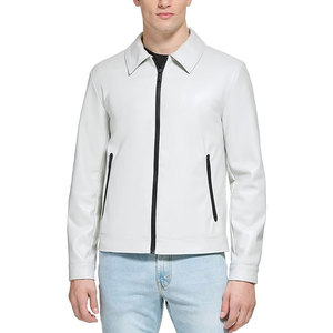 Veste en cuir noire pour homme, style moderne et décontracté, vêtement d'extérieur durable, doux et confortable, idéale pour tous les jours, pour l'hiver et l'automne - Product Image 2