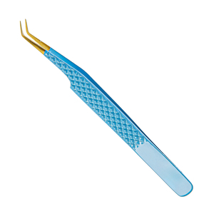 Juego de Pinzas para Pestañas de Color Personalizadas Profesionales, Último Modelo en Acero Inoxidable con Recubrimiento en Polvo y Agarre de Diamante, para Extensiones de Pestañas Puntiagudas - Product Image 5