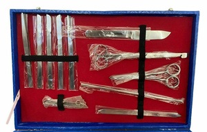 Kit de dissection de qualité supérieure, ensemble d'instruments post-mortem pour autopsie et anatomie, acier inoxydable durable, ensemble de 19 outils - Product Image 4