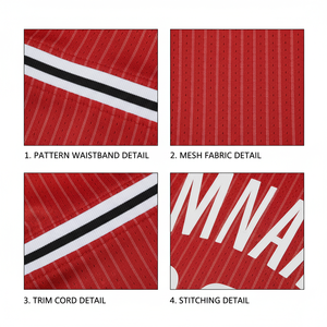 Ensemble d'uniformes de basketball personnalisés pour hommes et jeunes, en maille respirante, polyester, impression du nom de l'équipe, du numéro et du logo, vêtements de sport en gros - Product Image 6