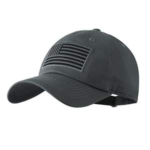 Casquette de baseball drapeau américain pour hommes et femmes, profil bas, casquette militaire tactique de l'armée américaine, casquette de baseball unie, réglable avec Velcro - Product Image 1