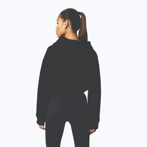 เสื้อฮู้ดคอตตอนผ้าฟลีซแขนยาวแบบสวมหัวตัวใหญ่พิเศษสำหรับผู้หญิงชุดกีฬาสำหรับผู้หญิงน้ำหนักมาก100% - Product Image 4