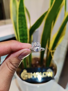 3.50 CT Elongated Cushion Cut Lab Grown <b>Diamond</b> <b>Ring</b> for Women | IGI Certified Solid Gold Engagement <b>Ring</b> | Trendy Luxury - Product Image 1