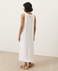 Robe midi moulante sans manches pour femme, décontractée, coupe crayon, ajustée, lavable, écologique, taille haute, pour l'été – Vente en gros - Product Image 4