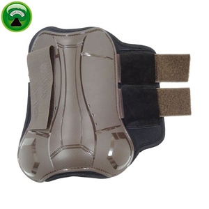 Overreach Black TPU Cover Hind Dressage Horse <b>Boot</b> - Product Image 1