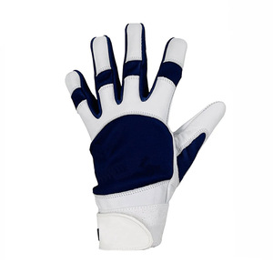 Guantes de bateo de béisbol profesionales de cuero digital con puño largo para juego de béisbol - Product Image 2