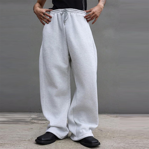 Pantalon de jogging ample pour homme, gris clair, taille élastique, respirant et à séchage rapide, nouveau style décontracté - Product Image 2