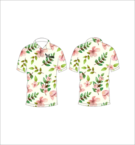 เสื้อโปโลพิมพ์ลายดอกไม้แบบกำหนดเอง แขนสั้น สวมใส่สบาย เหมาะสำหรับกอล์ฟ เทนนิส ชุดทีมฤดูร้อน - Product Image 4