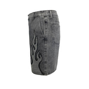 Pantalones Cortos para Hombre, Estilo Urbano Holgado, Casuales de Primavera/Verano, Sin Elástico, Ligeros, Mezcla de Algodón, Pantalones Cortos de Moda - Product Image 2