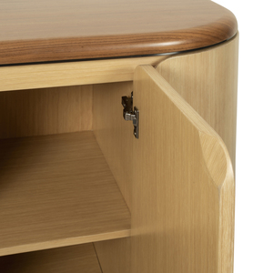 Mueble de Salón Moderno de Mediados de Siglo, de Madera, con Puertas de Losa y Almacenamiento que Ahorra Espacio, 5 Compartimentos, para Apartamentos y Hoteles - Product Image 5
