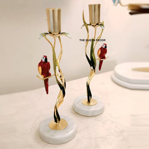 Juego de 2 piezas de portavelas de hormigón de estilo occidental, decoración única para mesa de comedor y regalo de inauguración de casa - Product Image 5