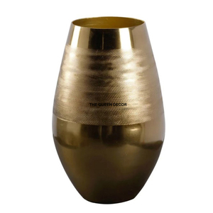 Vase moderne de luxe léger en aluminium, décoration créative haut de gamme pour salon, entrée et meuble. - Product Image 5