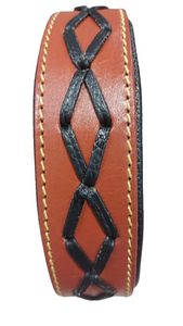 Custom Colors Genuine Cow Leather Dog <b>Collar</b> with Soft Padding and Waterproof Feature - Product Image 3