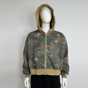 Vente en gros de sweats à capuche vierges à fermeture éclair intégrale en coton épais, fournisseur d'usine pour les programmes de vêtements personnalisés États-Unis - Product Image 2